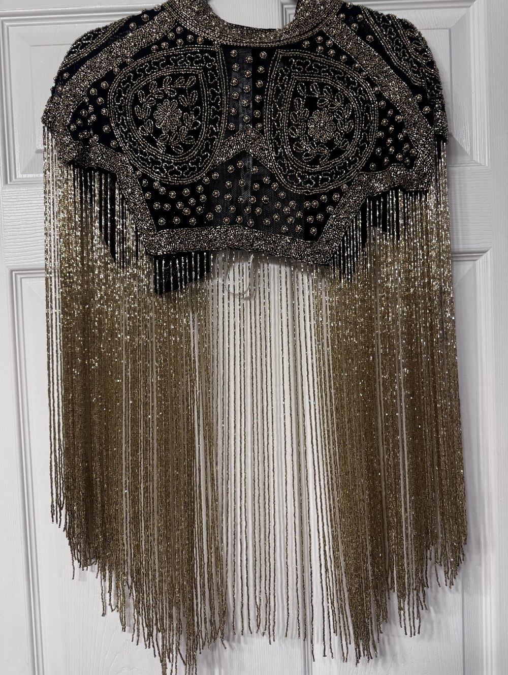 Nasty Gal Nwt Festival Rave Beaded Bolero M/L - Picture 8 of 11